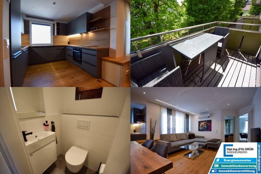 TOP-Lage! Hochwertig kernsanierte 3-Zimmer-Wohnung mit Smart Home, Garage & Balkon - Ansicht 2