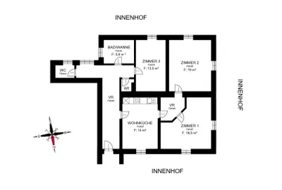 3-Zimmer-Wohnung mieten in Graz – 92 m², € 999 – Bild 4 von 14