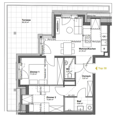 3-Zimmer-Wohnung kaufen in Wien – 57,26 m², € 523.500 – Bild 5 von 8