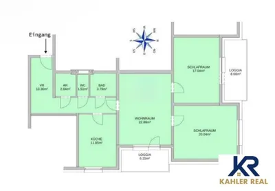 3-Zimmer-Wohnung mieten in Sankt Pölten – 93,29 m², € 1.095 – Bild 15 von 15