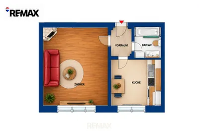 2-Zimmer-Wohnung kaufen in Wien – 37 m², € 119.000 – Bild 8 von 8