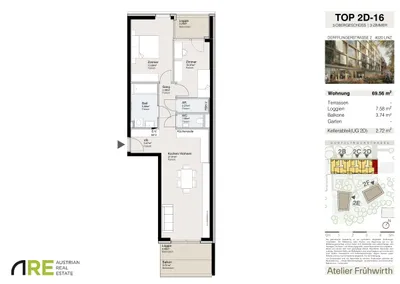 3-Zimmer-Wohnung mieten in Linz – 69,56 m², € 1.171 – Bild 9 von 9
