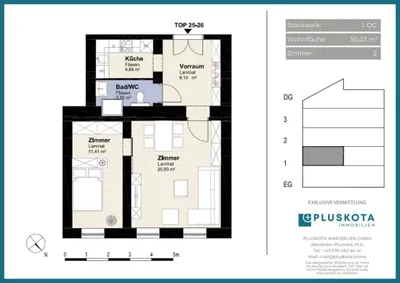 2-Zimmer-Wohnung kaufen in Wien – 50,03 m², € 199.000 – Bild 12 von 12