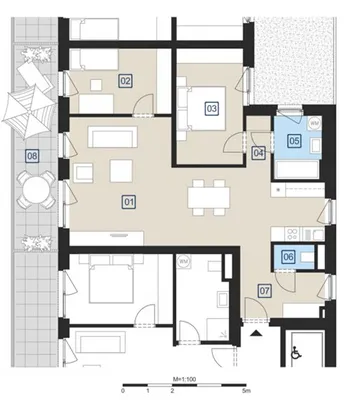 3-Zimmer-Wohnung mieten in Graz – 79,63 m², € 1.031 – Bild 6 von 7