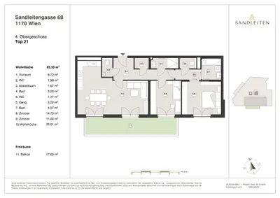 3-Zimmer-Wohnung kaufen in Wien – 85,5 m², € 719.000 – Bild 16 von 16