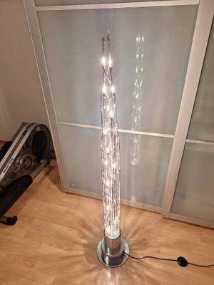 Lampada A Sospensione Wofi SAVANNAH, Design Unico Con Vetro Dipinto A Mano E Finitura Nichel