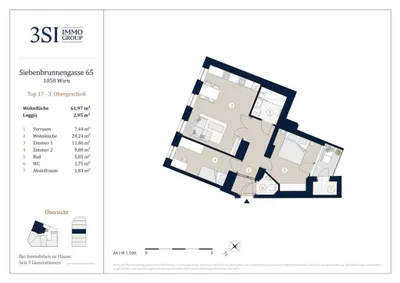 3-Zimmer-Wohnung kaufen in Wien – 64,92 m², € 525.000 – Bild 24 von 24