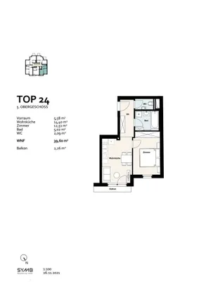 2-Zimmer-Wohnung kaufen in Wien – 39,6 m², € 290.000 – Bild 9 von 9