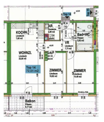 3-Zimmer-Wohnung mieten in Mistelbach – 72,51 m², € 957 – Bild 10 von 10
