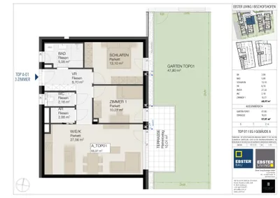 3-Zimmer-Wohnung kaufen in Sankt Johann im Pongau – 68,97 m², € 410.000 – Bild 20 von 20