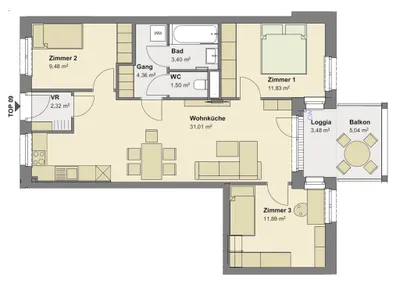 3-Zimmer-Wohnung kaufen in Rust (Stadt) – 75,79 m², € 389.000 – Bild 16 von 26