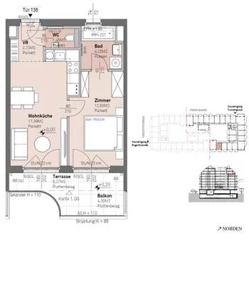 2-Zimmer-Wohnung kaufen in Wien – 38,44 m², € 316.200 – Bild 14 von 14