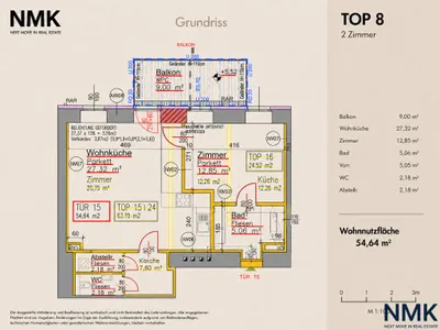 Wohnung kaufen in Wien – 59,14 m², € 229.000 – Bild 13 von 13
