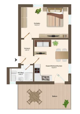 2-Zimmer-Wohnung kaufen in Wels – 39,91 m², € 265.000 – Bild 15 von 15