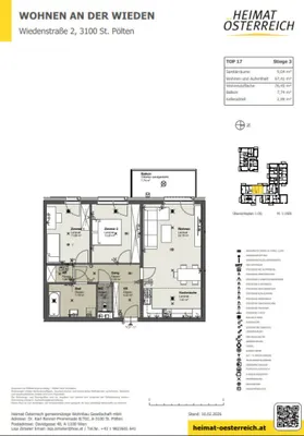 3-Zimmer-Wohnung mieten in Sankt Pölten – 76,45 m², € 966 – Bild 10 von 12