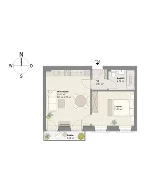 2-Zimmer-Wohnung kaufen in Wien – 46,06 m², € 365.300 – Bild 9 von 9