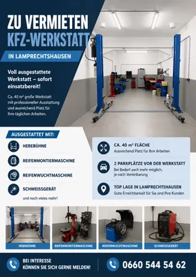 Gewerbeimmobilie mieten in Salzburg-Umgebung – 40 m², € 900