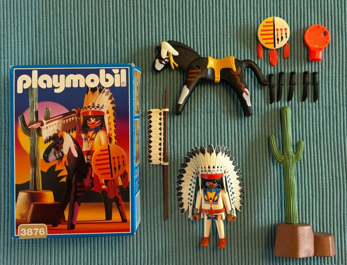 Playmobil 3876-A: Indianer, Pferd u. Kaktus,  5,- (8786 Rottenmann) -  willhaben