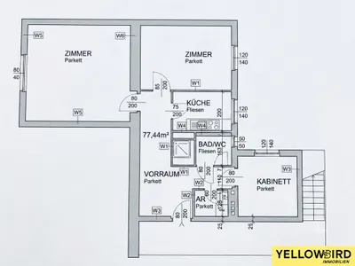 2-Zimmer-Wohnung kaufen in Wien – 77,44 m², € 359.000 – Bild 16 von 17