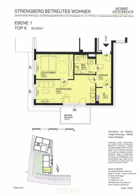 2-Zimmer-Wohnung mieten in Amstetten – 50,63 m², € 606 – Bild 8 von 8