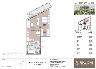 2-Zimmer-Wohnung kaufen in Wien – 55,76 m², € 319.000 – Bild 21 von 21