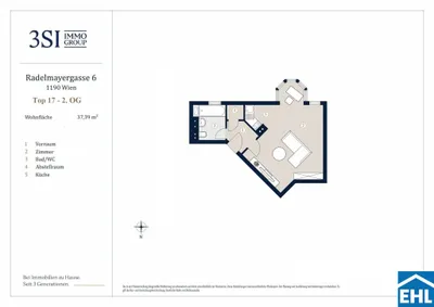 1-Zimmer-Wohnung kaufen in Wien – 37,39 m², € 230.000 – Bild 15 von 15