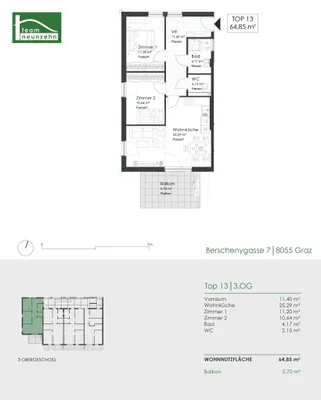 Immobilie kaufen in Graz – 64,85 m², € 274.120 – Bild 9 von 9