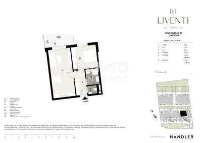 2-Zimmer-Wohnung kaufen in Wien – 47,26 m², € 289.000 – Bild 9 von 9