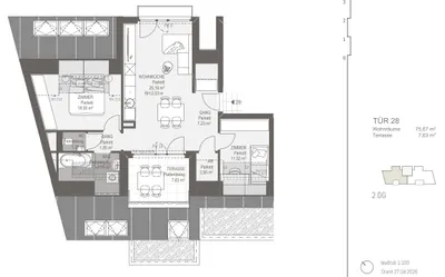 3-Zimmer-Wohnung kaufen in Wien – 75,55 m², € 537.738 – Bild 6 von 7
