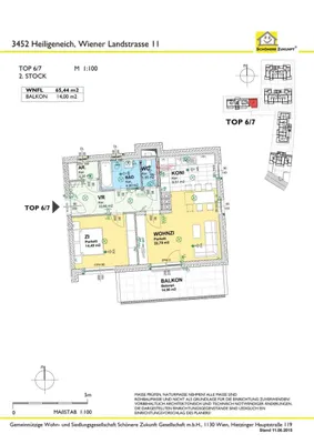 2-Zimmer-Wohnung mieten in Tulln – 65,61 m², € 1.061 – Bild 12 von 14