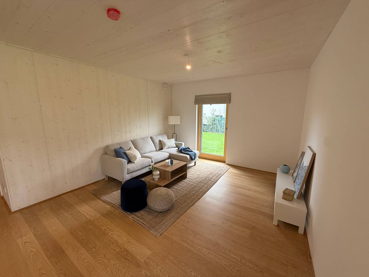 GRÜNE STADTVILLEN - 3 Zimmer mit Eigengarten - Sichtholz in der Wohnung! | Ruhe - Natur - Holz | Provisionsfrei! - Ansicht 2