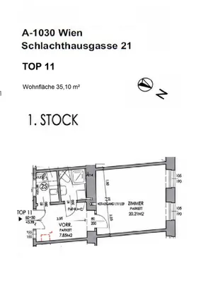 1-Zimmer-Wohnung kaufen in Wien – 34,06 m², € 199.000 – Bild 16 von 17