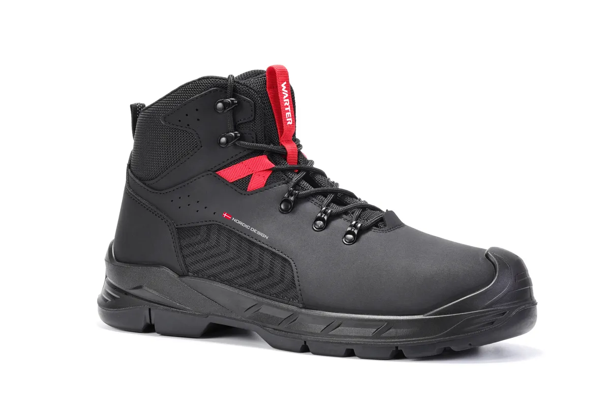 KAMLITE Sicherheitsschuhe S3 SRC – Herren Chelsea, Leder, Wasserdicht, Stahlkappe