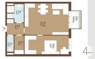 Wohnung kaufen in Tulln – 62,65 m², € 277.406 – Bild 7 von 7