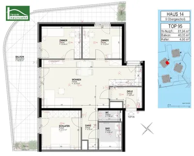 4-Zimmer-Wohnung mieten in Graz – 84,94 m², € 1.570 – Bild 20 von 20