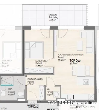 2-Zimmer-Wohnung kaufen in Liezen – 57,87 m², € 464.000 – Bild 9 von 10