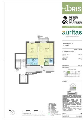 Wohnung kaufen in Wien – 34,62 m², € 219.300 – Bild 5 von 5