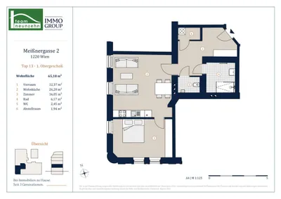 2-Zimmer-Wohnung kaufen in Wien – 64,16 m², € 369.000 – Bild 21 von 21