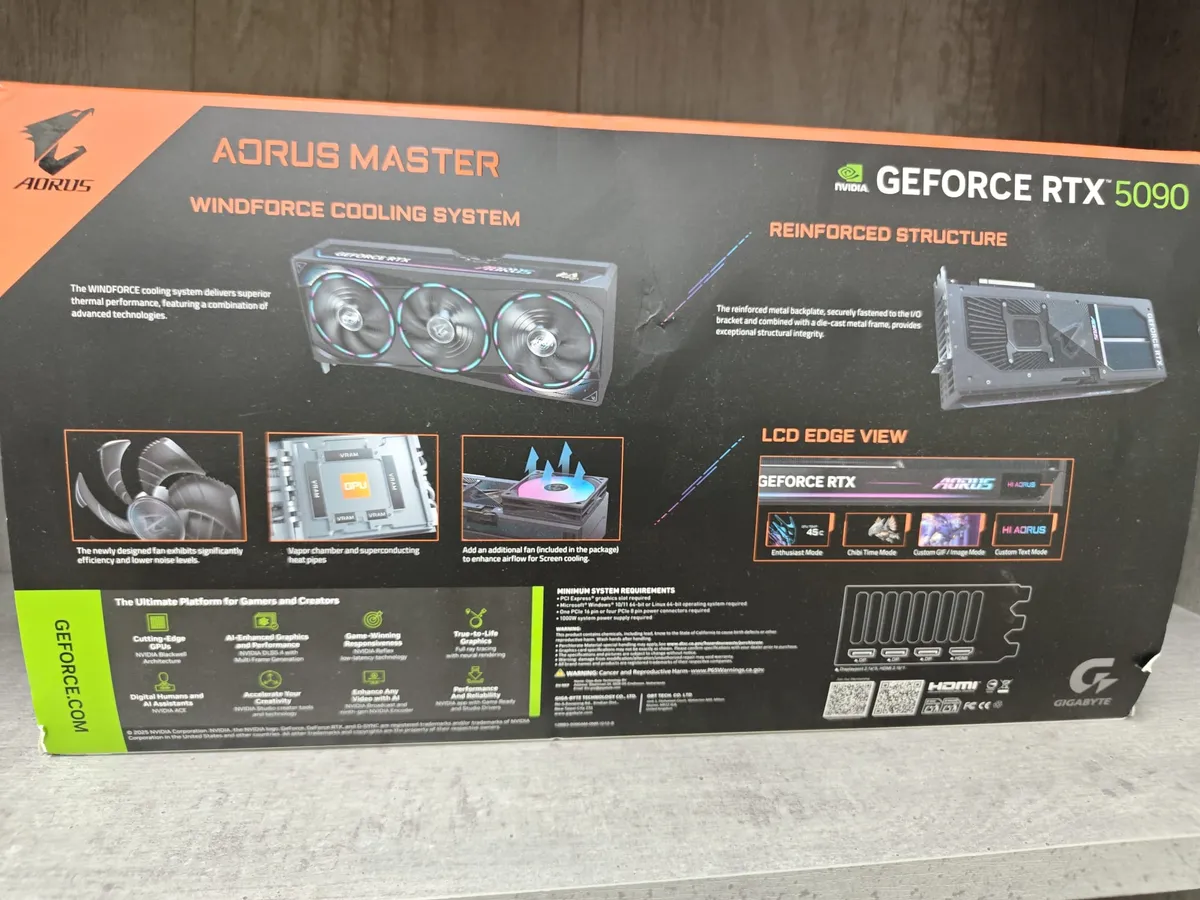 Motor Master Software GIGABYTE AORUS GeForce RTX 5090 Master 32G, € 3.999,- (9433 Kollegg ...