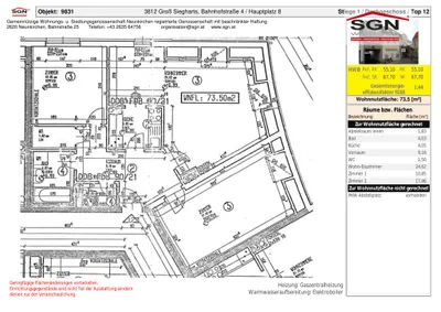 3-Zimmer-Wohnung mieten in Waidhofen an der Thaya – 73,5 m², € 484 – Bild 3 von 3
