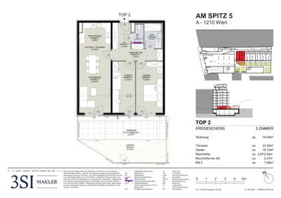 3-Zimmer-Wohnung kaufen in Wien – 79,59 m², € 495.400 – Bild 8 von 8