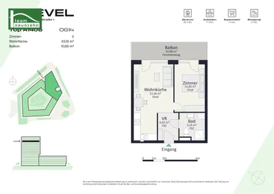 2-Zimmer-Wohnung mieten in Graz – 43,18 m², € 865 – Bild 20 von 20