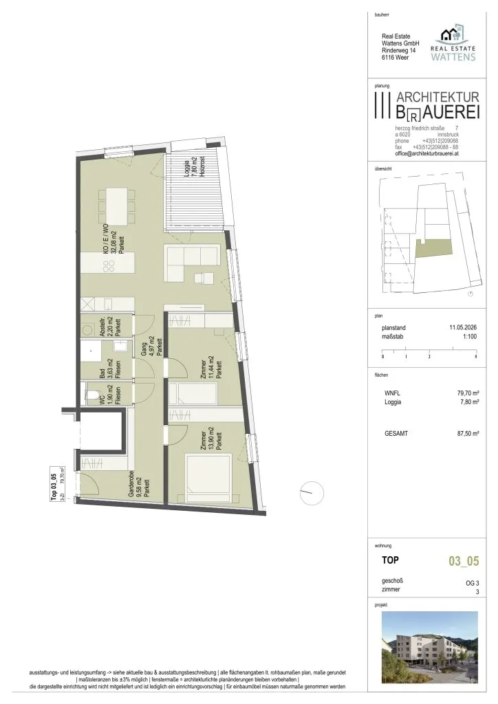 "Am Kirchplatz" - Neubauprojekt in Wattens - Zentrum - Widok 3