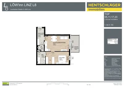 2-Zimmer-Wohnung kaufen in Linz – 51,67 m², € 289.000 – Bild 6 von 6