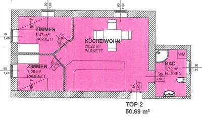 3-Zimmer-Wohnung mieten in Murtal – 50,69 m², € 540 – Bild 8 von 8