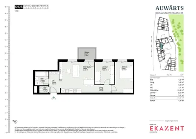 3-Zimmer-Wohnung mieten in Wien – 61,69 m², € 1.799 – Bild 8 von 8