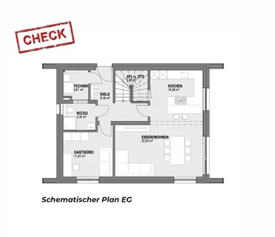 5-Zimmer-Haus kaufen in Graz-Umgebung – 134 m², € 799.900 – Bild 5 von 6