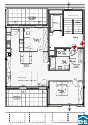 3-Zimmer-Wohnung mieten in Wien – 89,16 m², € 1.913 – Bild 6 von 6