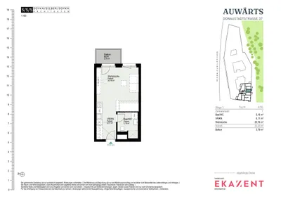 1-Zimmer-Wohnung mieten in Wien – 32,03 m², € 1.029 – Bild 8 von 8