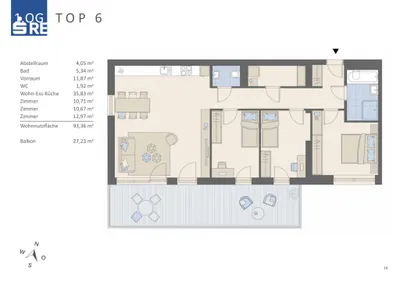 4-Zimmer-Wohnung kaufen in Graz – 93 m², € 499.000 – Bild 10 von 10